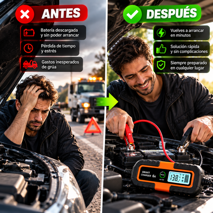 🔋 Arrancador Inteligente de Batería para Autos + Cables