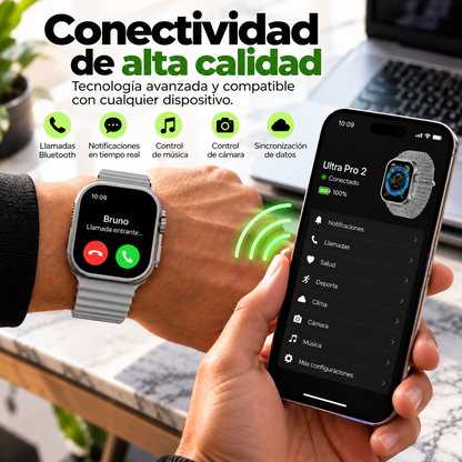 ⌚ Smartwatch Ultra Pro 2 + Caja y Carregador + Correa Extra Negra!