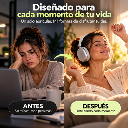 🎧 Auriculares PRO Max + Caja y Carregador + Bluetooth 5.0 Premium + ¡REGALO SOLO HOY! 🔥