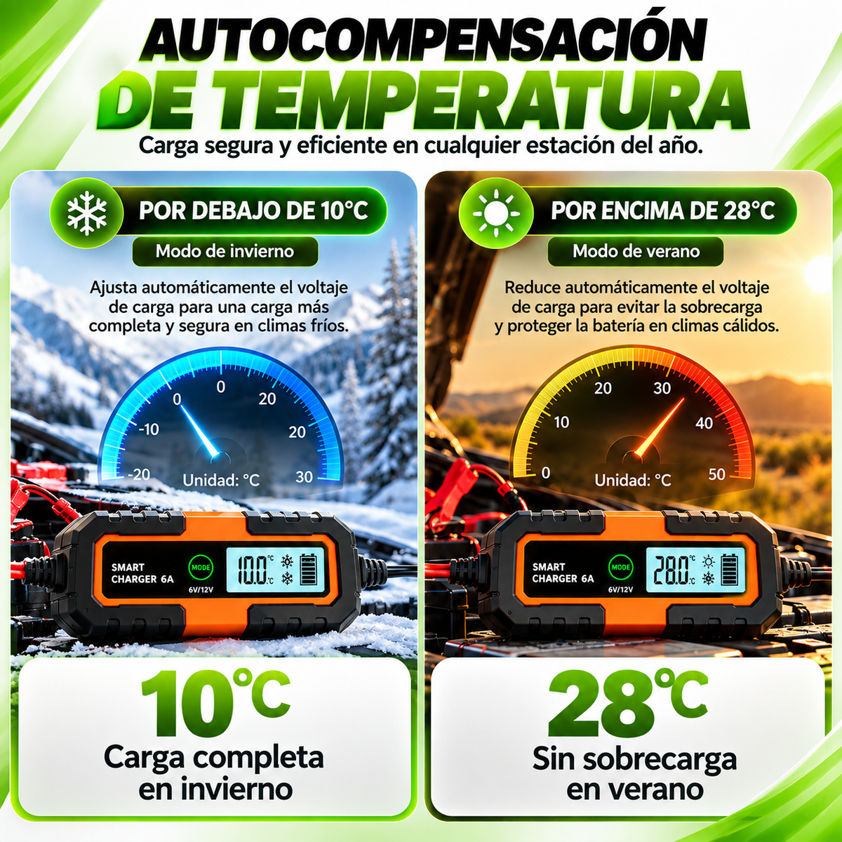 🔋 Arrancador Inteligente de Batería para Autos + Cables
